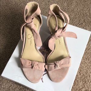 Jessica Simpson “Mystie” heels in Pink Blush, 7